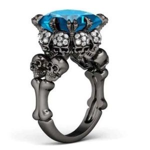 Devil’s love princess cut aquamarine Ring